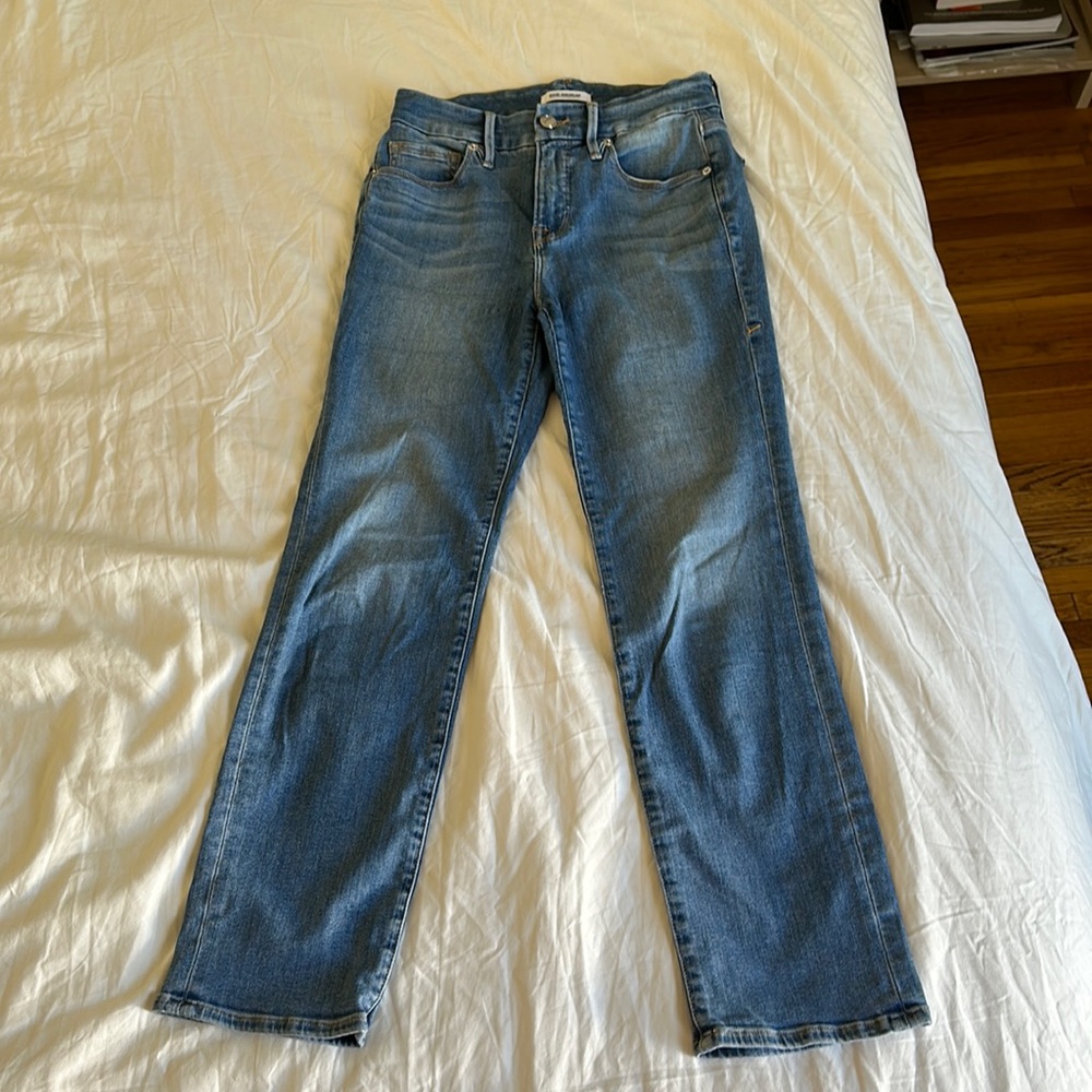 Perfect condition Good American “good straight” jeans